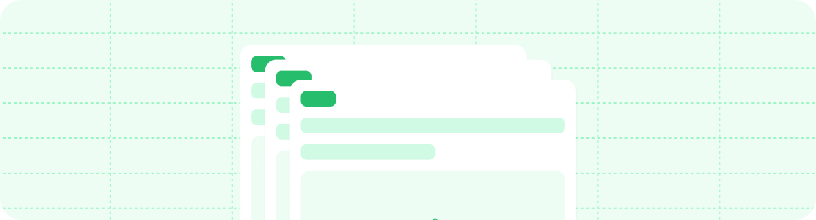 Decorative graphic of pages.
